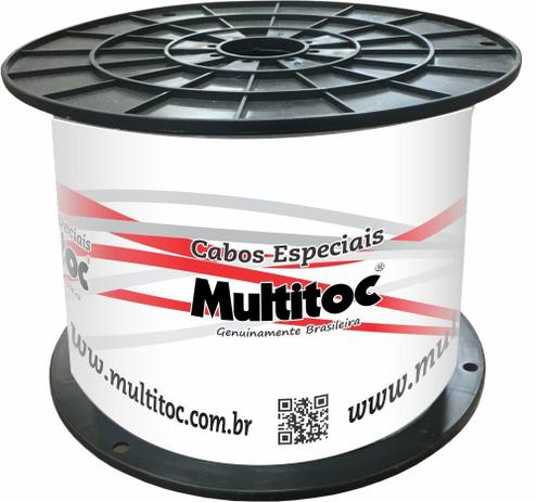 Cabo Coaxial para Antena HDTV RG06 - 80 Malha Bobina 300 Mts - Multitoc Menor preço em Cabo Coaxial para Antena HDTV RG06 - 80 Malha Bobina 300 Mts - Multitoc