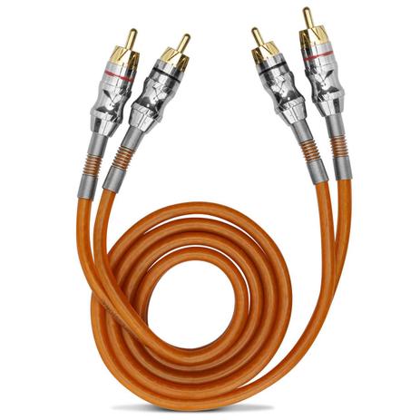 Cabo Coaxial RCA KX3 4 Machos Flexível 5mm 1 Metro Laranja Tripla Blindagem Menor preço em Cabo Coaxial RCA KX3 4 Machos Flexível 5mm 1 Metro Laranja Tripla Blindagem