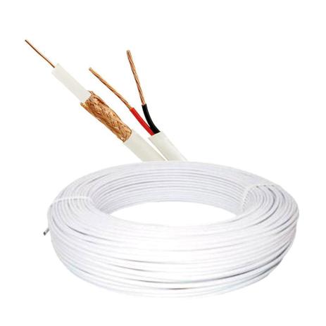 Cabo Coaxial Telecam RF 4MM 80 Cobre ALIM. Interna Branco 300M Menor preço em Cabo Coaxial Telecam RF 4MM 80 Cobre ALIM. Interna Branco 300M