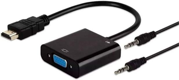 Cabo Conversor Hdmi Em Vga Com Áudio e Vídeo - Store 7D Menor preço em Cabo Conversor Hdmi Em Vga Com Áudio e Vídeo - Store 7D