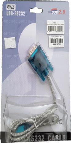 Cabo conversor usb / serial rs232 db9 rohs - Importado Menor preço em Cabo conversor usb / serial rs232 db9 rohs - Importado