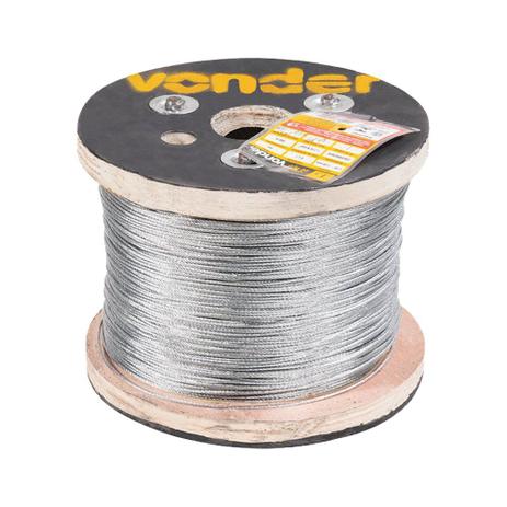 Cabo de Aço Galvanizado Vonder 1.6-1 16 6x7 Bobina 500 Mts Menor preço em Cabo de Aço Galvanizado Vonder 1.6-1 16 6x7 Bobina 500 Mts