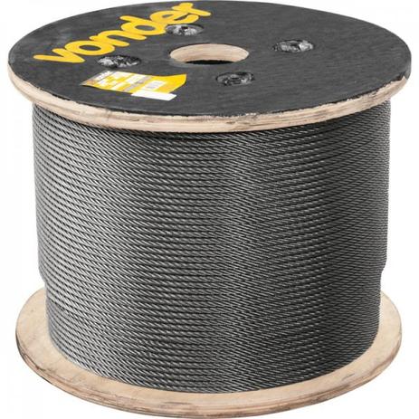 Cabo de aço polido alma de fibra 254 mm - 1” 6 x 41WS Vonder Menor preço em Cabo de aço polido alma de fibra 254 mm - 1” 6 x 41WS Vonder