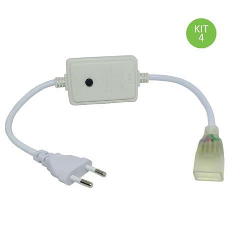 Cabo de Alimentação com Controladora RGB para Fita Mangueira Led Chata 5050 Kit 4 - Foyu é boa?
