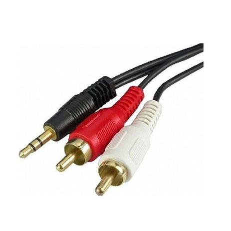 Cabo de Áudio MXT 2 RCA Mono + P2 Estéreo Dourado 5 Metros - CB0004 - Mxt musical Menor preço em Cabo de Áudio MXT 2 RCA Mono + P2 Estéreo Dourado 5 Metros - CB0004 - Mxt musical