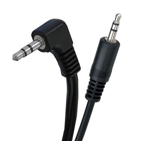 Cabo de Audio P2 90 graus para P2 180 graus Estéreo 30 cm - Gold Menor preço em Cabo de Audio P2 90 graus para P2 180 graus Estéreo 30 cm - Gold