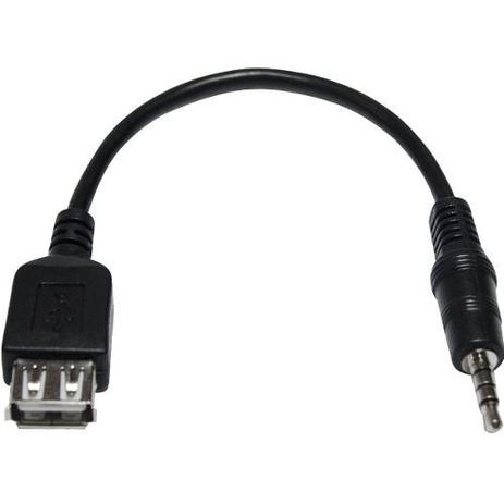 Cabo de Audio P2 Macho X Usb Femea 15 cm - Storm Menor preço em Cabo de Audio P2 Macho X Usb Femea 15 cm - Storm