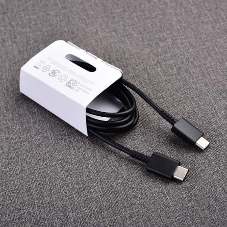 Cabo de dados Samsung USB-C x USB-C Para Galaxy S20 S20 Plus Note 20 Menor preço em Cabo de dados Samsung USB-C x USB-C Para Galaxy S20 S20 Plus Note 20