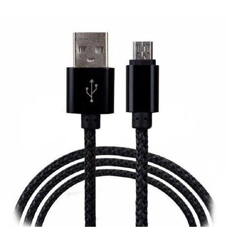 Menor preço em Cabo de Dados USB Nylon para V8 Motorola LG Samsung Speed 1 Metro Inova Preto Cabo Reforçado