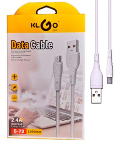 Cabo de dados usb v8 1 m klgo s-72 Menor preço em Cabo de dados usb v8 1 m klgo s-72