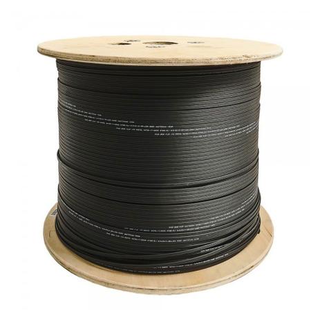 Cabo de Fibra Óptica Evus Drop Flat 2km FTTH 1FO G657A Menor preço em Cabo de Fibra Óptica Evus Drop Flat 2km FTTH 1FO G657A