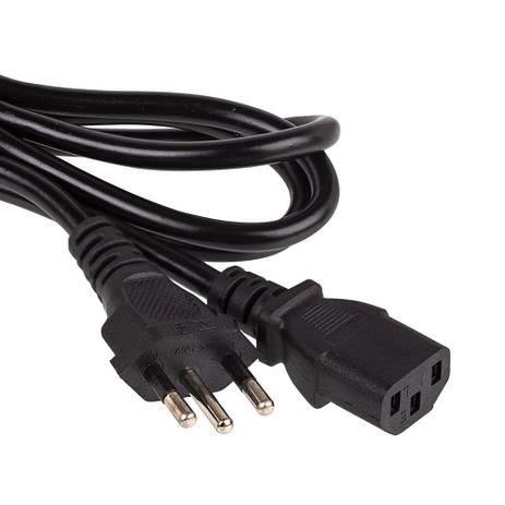 Cabo De Força Energia Tripolar 10a Padrão Novo P/ Monitor/pc /Computador / fonte 1,2M ”NOVO” - yn Menor preço em Cabo De Força Energia Tripolar 10a Padrão Novo P/ Monitor/pc /Computador / fonte 1,2M ”NOVO” - yn
