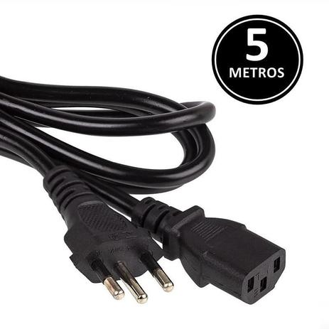 Cabo de Forca IEC C14F 5m - LOTUS Menor preço em Cabo de Forca IEC C14F 5m - LOTUS