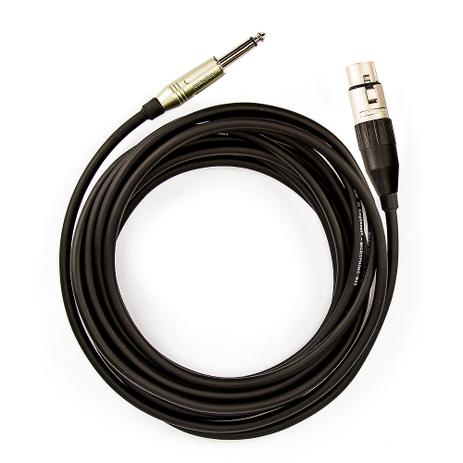 Cabo de Microfone P10 Mono para XLR Fêmea - Amphenol Menor preço em Cabo de Microfone P10 Mono para XLR Fêmea - Amphenol