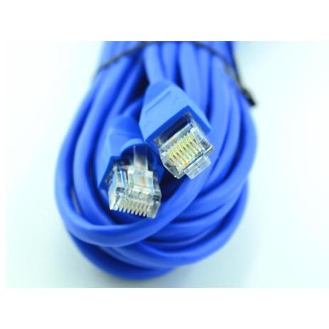 Cabo de rede 10 Metros Patch Cord CAT 5E Azul - Wincabos Menor preço em Cabo de rede 10 Metros Patch Cord CAT 5E Azul - Wincabos