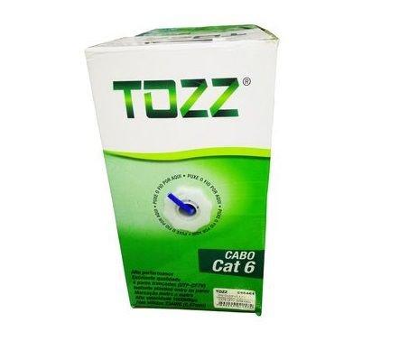 Cabo de Rede Cat6 -TZ6 -caixa 305 metros-Tozz Menor preço em Cabo de Rede Cat6 -TZ6 -caixa 305 metros-Tozz