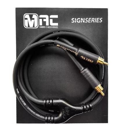 Cabo de Sinal Series Mac Cabos 1,2M 1P2 estéreo x 2 RCA Menor preço em Cabo de Sinal Series Mac Cabos 1,2M 1P2 estéreo x 2 RCA