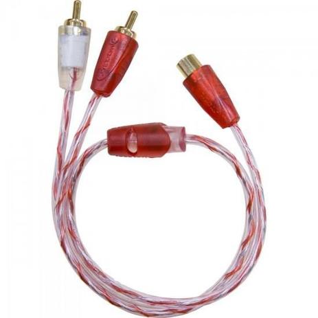 Cabo de Som Automotivo 2 RCA (M) X 1 RCA (F) 40CM Bronze Cristal Stetsom Menor preço em Cabo de Som Automotivo 2 RCA (M) X 1 RCA (F) 40CM Bronze Cristal Stetsom