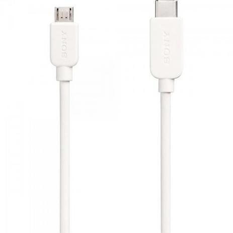 Cabo de Transferência e Carregamento USB Tipo C Micro USB CP-CB100 1m Branco SONY - 102 Menor preço em Cabo de Transferência e Carregamento USB Tipo C Micro USB CP-CB100 1m Branco SONY - 102