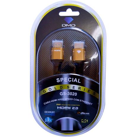 Cabo Diamond Gold Hdmi Gs-3020 7 Metros Menor preço em Cabo Diamond Gold Hdmi Gs-3020 7 Metros