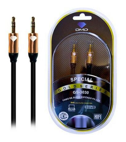Cabo Diamond Gold P2 + P2 Estereo 1,5 M Gs-3030 Menor preço em Cabo Diamond Gold P2 + P2 Estereo 1,5 M Gs-3030