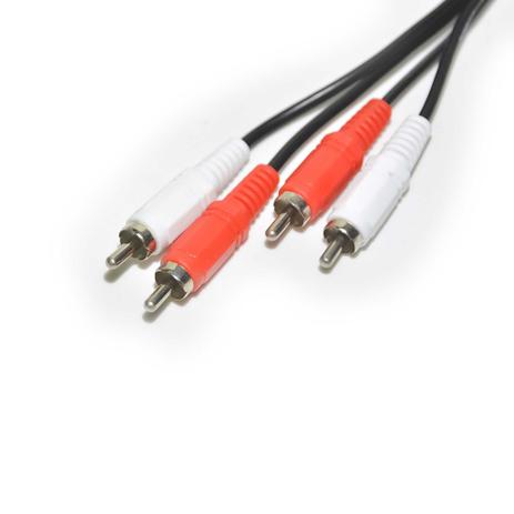 Cabo Digital Center 2 RCA x 2 RCA 1.80 Mt Menor preço em Cabo Digital Center 2 RCA x 2 RCA 1.80 Mt