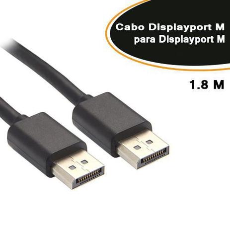 Cabo Displayport 1.2 Macho X Displayport Macho de 1,80 Mts Empire Menor preço em Cabo Displayport 1.2 Macho X Displayport Macho de 1,80 Mts Empire