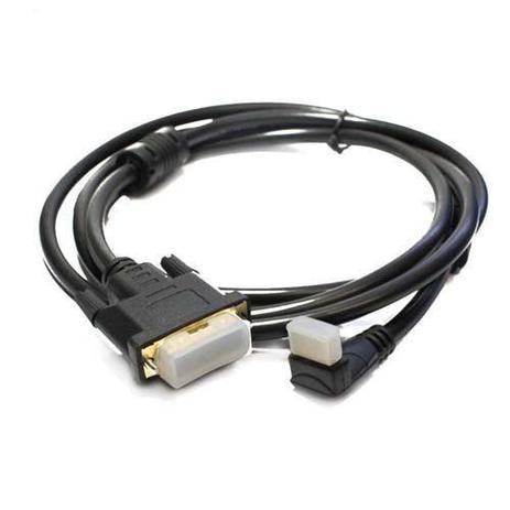 Cabo DVI X HDMI com Filtro 1.8 Metros 90 Graus - Ukimix Menor preço em Cabo DVI X HDMI com Filtro 1.8 Metros 90 Graus - Ukimix
