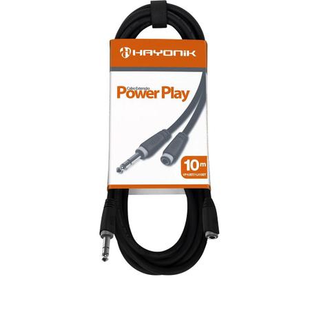 Cabo Extensao Para Instrumentos Hayonik P10 (M) X P10 (F) - 10 Metros - Preto Menor preço em Cabo Extensao Para Instrumentos Hayonik P10 (M) X P10 (F) - 10 Metros - Preto