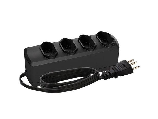 Cabo extensao sms 64100 com 4 tomadas padrao novo cabo 1m inmetro - 506 Menor preço em Cabo extensao sms 64100 com 4 tomadas padrao novo cabo 1m inmetro - 506