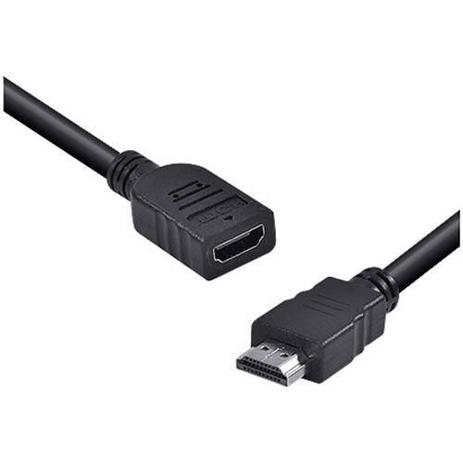 Cabo Extensor HDMI Macho X HDMI Femea 1.4V - 1.5 mts - Diversos Menor preço em Cabo Extensor HDMI Macho X HDMI Femea 1.4V - 1.5 mts - Diversos
