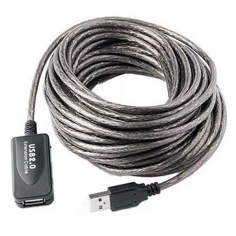 Cabo Extensor Repetidor USB Macho para USB Fêmea MD9 10m Menor preço em Cabo Extensor Repetidor USB Macho para USB Fêmea MD9 10m