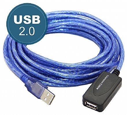 CABO EXTENSOR USB 2.0 15 METROS c/ REPETIDOR DE SINAL - Star pixx Menor preço em CABO EXTENSOR USB 2.0 15 METROS c/ REPETIDOR DE SINAL - Star pixx