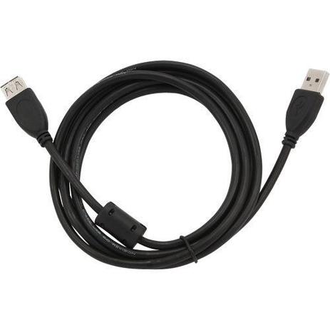 Cabo Extensor USB 2.0 a Macho X a Femea 5 Metros Preto Generico Menor preço em Cabo Extensor USB 2.0 a Macho X a Femea 5 Metros Preto Generico
