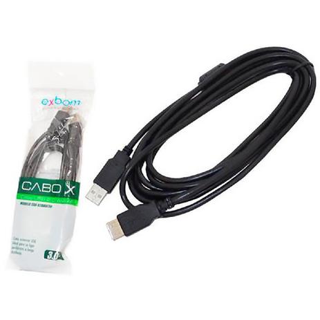 Cabo Extensor USB 2.0 AM+AF OD4.8 com Filtro 3 metros Exbom CBX-U2AMAF30 Preto é ruim? Cabo Extensor USB 2.0 AM+AF OD4.8 com Filtro 3 metros Exbom CBX-U2AMAF30 Preto é boa?