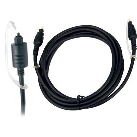 Cabo Fibra Otica para Audio Toslink Preto 3 Metros Generico Menor preço em Cabo Fibra Otica para Audio Toslink Preto 3 Metros Generico