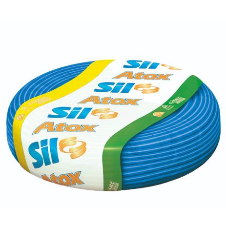 Cabo Fio Afumex Flexivel 1,5mm 750v Rolo 100 Metros Azul - Sil 1,5 Atox Az - Sil Menor preço em Cabo Fio Afumex Flexivel 1,5mm 750v Rolo 100 Metros Azul - Sil 1,5 Atox Az - Sil