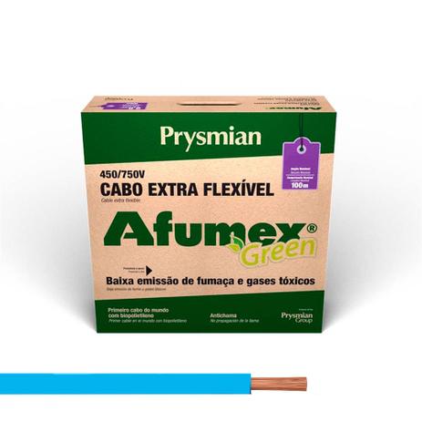 Cabo Fio Afumex Flexível 1,5mm Azul 750v Rolo 100 Metros - Prysmian é boa?