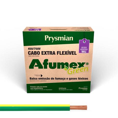 Cabo Fio Afumex Flexível 2,5mm Brasileirinho 750v 100 Metros - Prysmian Menor preço em Cabo Fio Afumex Flexível 2,5mm Brasileirinho 750v 100 Metros - Prysmian