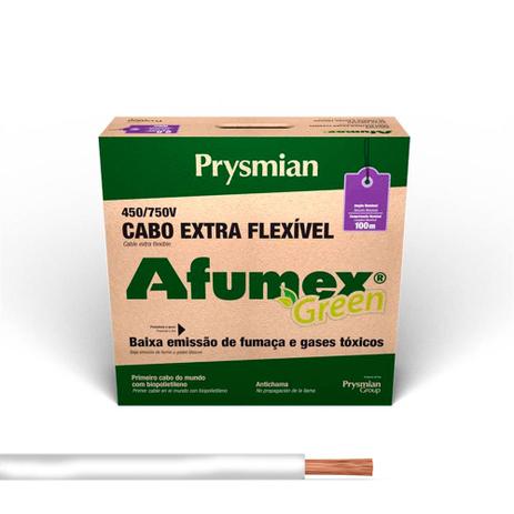 Cabo Fio Afumex Flexível 6mm Branco 750v 100 Metros - Prysmian é boa?