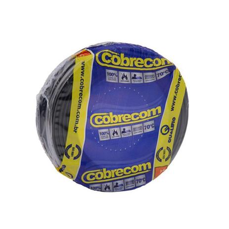 Cabo Fio Elétrico Cobrecom Flexível Preto 1,5mm x 50m Menor preço em Cabo Fio Elétrico Cobrecom Flexível Preto 1,5mm x 50m