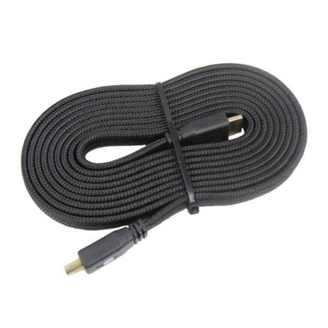 Menor preço em Cabo Flat Hdmi X Hdmi 3 Metros - 3d 1.4 - Nylon