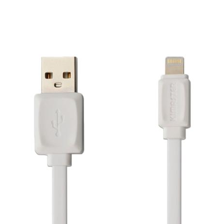 Cabo Flat Lightning para Apple iPhone Kimaster Menor preço em Cabo Flat Lightning para Apple iPhone Kimaster