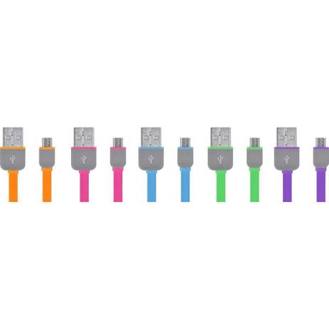 Cabo Flat Micro Usb 5 Pin Wi298 Sortidos Sem OpÇÃo De Cor - Multilaser Menor preço em Cabo Flat Micro Usb 5 Pin Wi298 Sortidos Sem OpÇÃo De Cor - Multilaser
