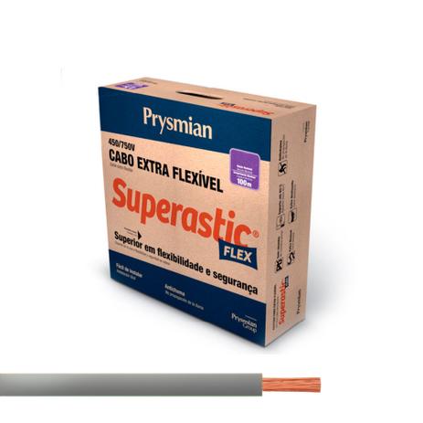 Cabo Flexível 1,5mm de 750v Cinza - Prysmian Menor preço em Cabo Flexível 1,5mm de 750v Cinza - Prysmian