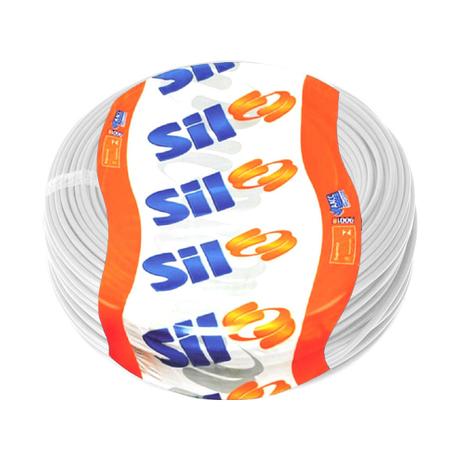 Cabo Flexível 4,0mm Branco 100m SIL Menor preço em Cabo Flexível 4,0mm Branco 100m SIL