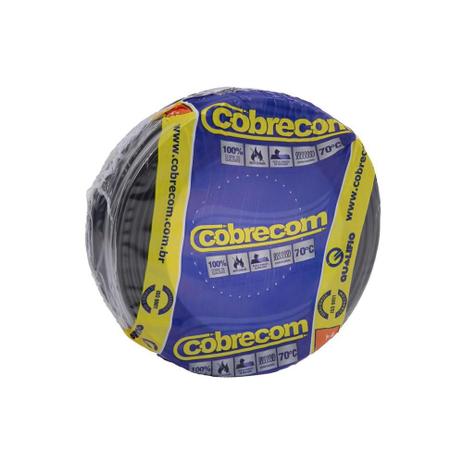 Cabo Flexível 4,0mm com 100 Metros Preto - Cobrecom Menor preço em Cabo Flexível 4,0mm com 100 Metros Preto - Cobrecom