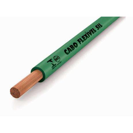 Cabo Flexível 4mm 50M Verde Sil Menor preço em Cabo Flexível 4mm 50M Verde Sil