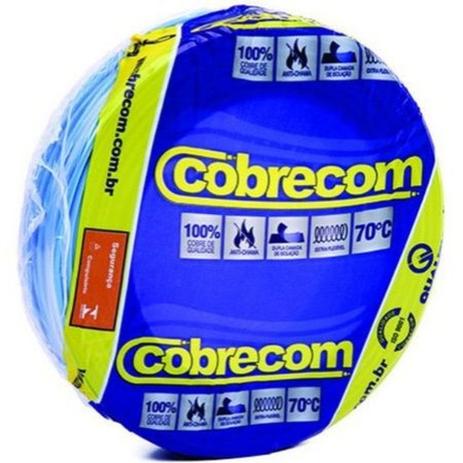 Cabo Flexível Cobrecom 2,5mm Azul 100 Metros Menor preço em Cabo Flexível Cobrecom 2,5mm Azul 100 Metros