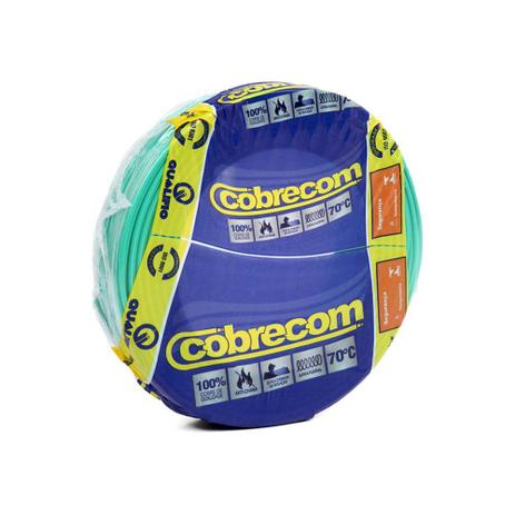 Cabo Flexível com até 750V 4,0mm verde 100 metros Cobrecom Menor preço em Cabo Flexível com até 750V 4,0mm verde 100 metros Cobrecom